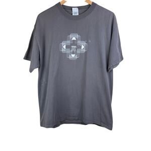 Mens Nintendo Graphic Grey Short Sleeve 100% Preshrunk Cotton Tee Shirt